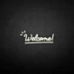 Welcome! LED-Neonschild für Shop und Cafe