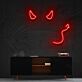 Teufelsgesicht LED-Neonschild Wohnzimmer Bar