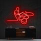 Schlagzeugspieler LED-Neonschild für Musikstudio und Wohnzimmer