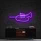 Trompete LED-Neonschild für Wohnzimmer oder Musikstudio