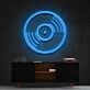 Schallplatte LED-Neonschild Wohnzimmer Musikstudio