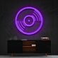 Schallplatte LED-Neonschild Wohnzimmer Musikstudio