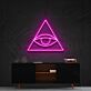 Auge im Dreieck LED-Neonschild für Wohnzimmer oder Büro