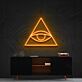 Auge im Dreieck LED-Neonschild für Wohnzimmer oder Büro