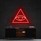 Auge im Dreieck LED-Neonschild für Wohnzimmer oder Büro