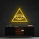 Auge im Dreieck LED-Neonschild für Wohnzimmer oder Büro