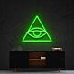 Auge im Dreieck LED-Neonschild für Wohnzimmer oder Büro
