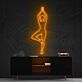 Yoga Figur in Baumstellung LED-Neonschild für Wohnzimmer oder Yoga Studio