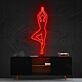 Yoga Figur in Baumstellung LED-Neonschild für Wohnzimmer oder Yoga Studio