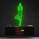 Yoga Figur in Baumstellung LED-Neonschild für Wohnzimmer oder Yoga Studio