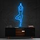 Yoga Figur in Baumstellung LED-Neonschild für Wohnzimmer oder Yoga Studio