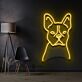 Französische Bulldogge LED-Neonschild Wohnzimmer Haustierladen