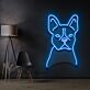 Französische Bulldogge LED-Neonschild Wohnzimmer Haustierladen