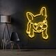 Französische Bulldogge LED-Neonschild für Wohnzimmer oder Haustierladen