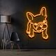 Französische Bulldogge LED-Neonschild für Wohnzimmer oder Haustierladen