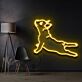 springender Hund LED-Neonschild für Wohnzimmer oder Haustierladen