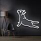 springender Hund LED-Neonschild für Wohnzimmer oder Haustierladen