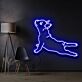 springender Hund LED-Neonschild für Wohnzimmer oder Haustierladen