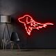 Golden-Retriever-Kopf als LED-Neonschild