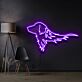 Golden-Retriever-Kopf als LED-Neonschild