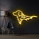 Golden-Retriever-Kopf als LED-Neonschild