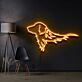 Golden-Retriever-Kopf als LED-Neonschild