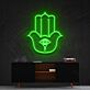 Hamsa Hand mit Auge LED-Neonschild für Wohnzimmer oder Meditationsraum