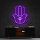Hamsa Hand mit Auge LED-Neonschild für Wohnzimmer oder Meditationsraum