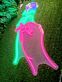 Hand mit Rose LED-Neonschild für Wohnzimmer oder Schlafzimmer