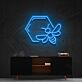 Biene mit Wabenform LED-Neonschild Wohnzimmer Büro