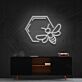 Biene mit Wabenform LED-Neonschild Wohnzimmer Büro
