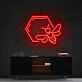 Biene mit Wabenform LED-Neonschild Wohnzimmer Büro