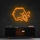 Biene mit Wabenform LED-Neonschild Wohnzimmer Büro