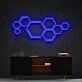 Bienenwaben Muster LED-Neonschild für Wohnzimmer oder Büro