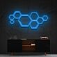 Bienenwaben Muster LED-Neonschild für Wohnzimmer oder Büro