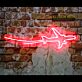 Passagierflugzeug LED-Neonschild Wohnzimmer Büro