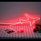 Passagierflugzeug LED-Neonschild Wohnzimmer Büro