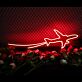 Passagierflugzeug LED-Neonschild Wohnzimmer Büro