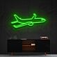 Passagierflugzeug LED-Neonschild Wohnzimmer Büro