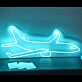 Passagierflugzeug LED-Neonschild Wohnzimmer Büro