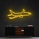 Passagierflugzeug LED-Neonschild Wohnzimmer Büro