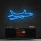 Passagierflugzeug LED-Neonschild Wohnzimmer Büro