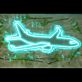 Passagierflugzeug LED-Neonschild Wohnzimmer Büro