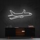 Passagierflugzeug LED-Neonschild Wohnzimmer Büro