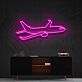Passagierflugzeug LED-Neonschild Wohnzimmer Büro