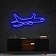 Passagierflugzeug LED-Neonschild Wohnzimmer Büro