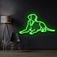 liegender Hund LED-Neonschild Wohnzimmer Haustierladen