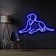 liegender Hund LED-Neonschild Wohnzimmer Haustierladen