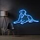 liegender Hund LED-Neonschild Wohnzimmer Haustierladen