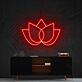 Lotusblume LED-Neonschild Wohnzimmer Yoga Studio